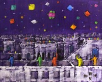 Zahid Saleem, 16 x 13 Inch, Acrylic on Canvas, Cityscape Painting, AC-ZS-130